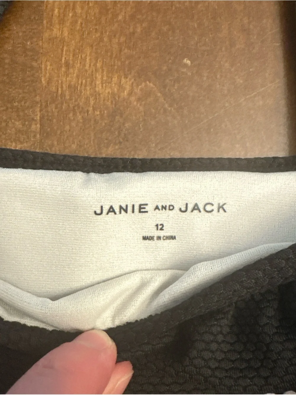 Janie and Jack Girls Swimsuit Swimming Ruffles Size 12 Girls Black White Classic